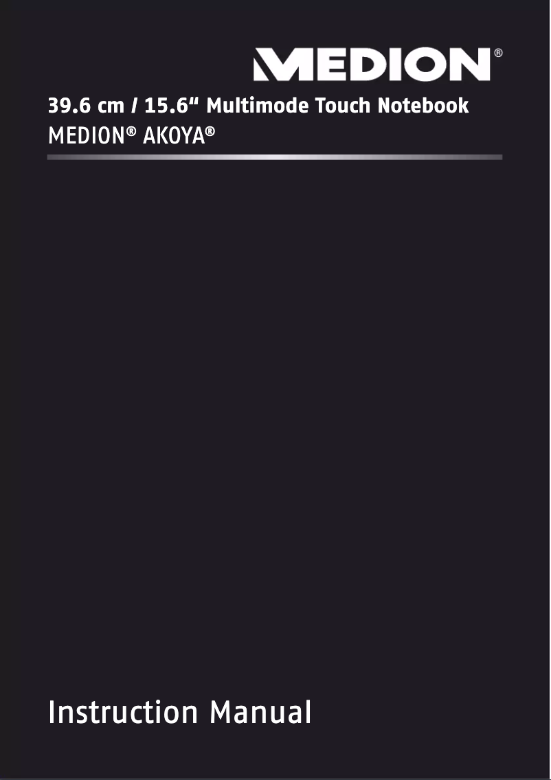Page 1 de la notice Manuel utilisateur Medion Akoya S6413T MD 98842