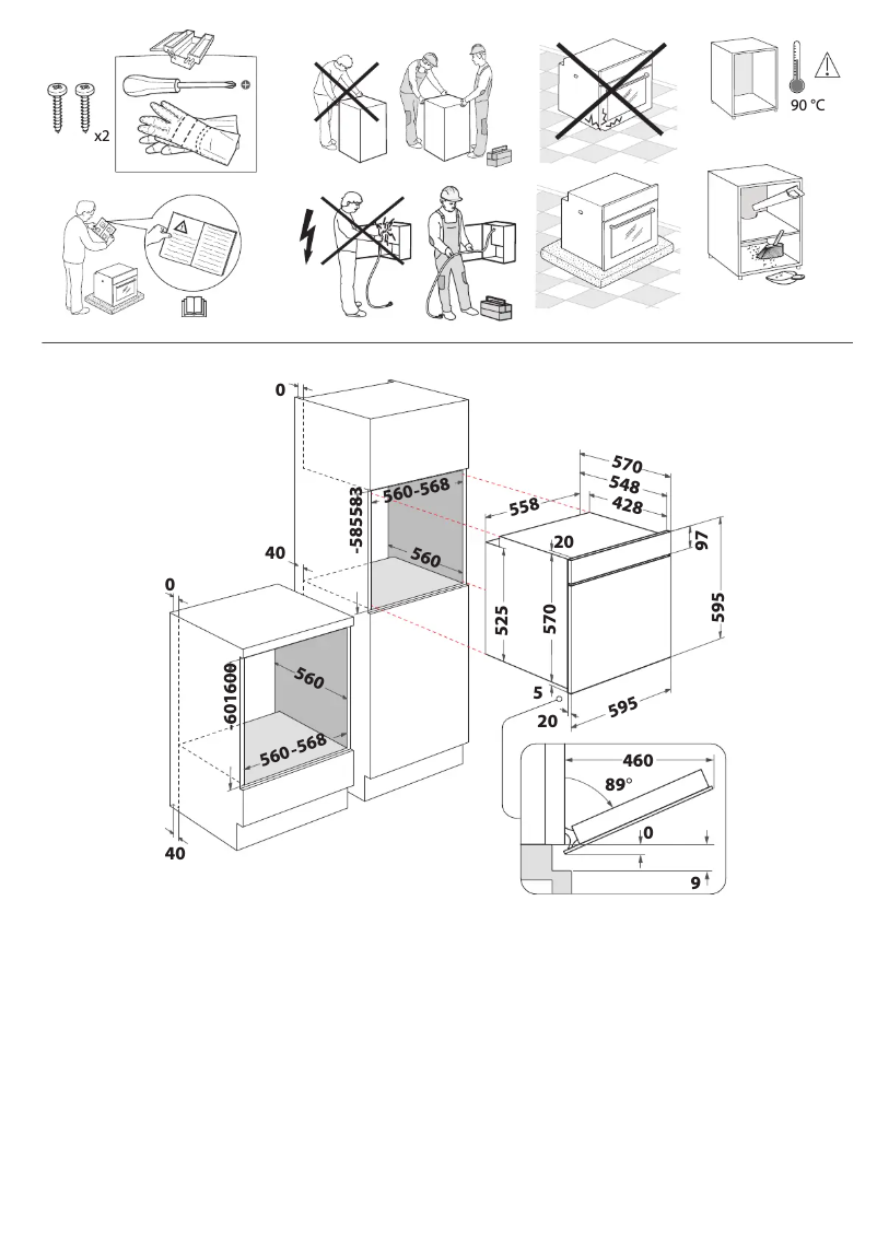Página 1 del manual Instrucciones de seguridad Whirlpool OMR58CU1SX