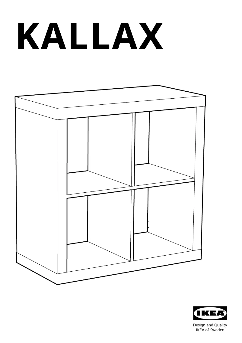 Image de la première page du manuel de l'appareil KALLAX 503.518.92