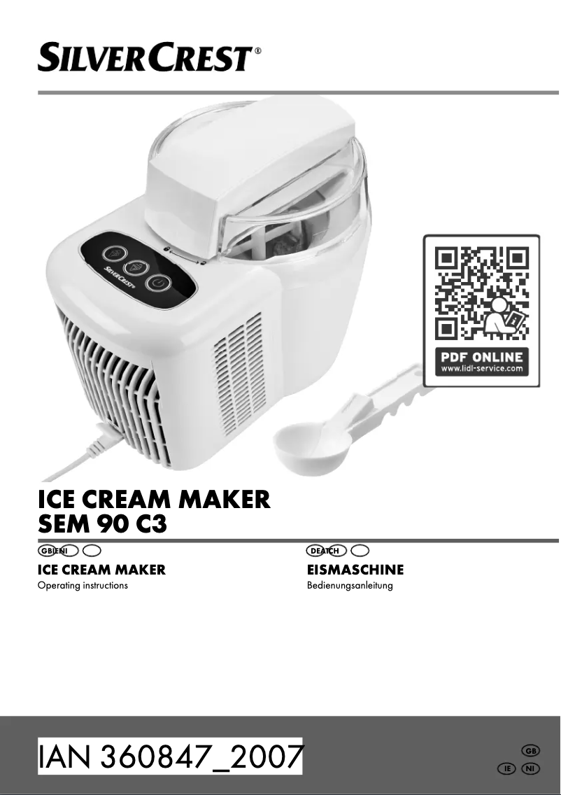 Page n°1 - Manuel utilisateur SilverCrest SEM 90 C3