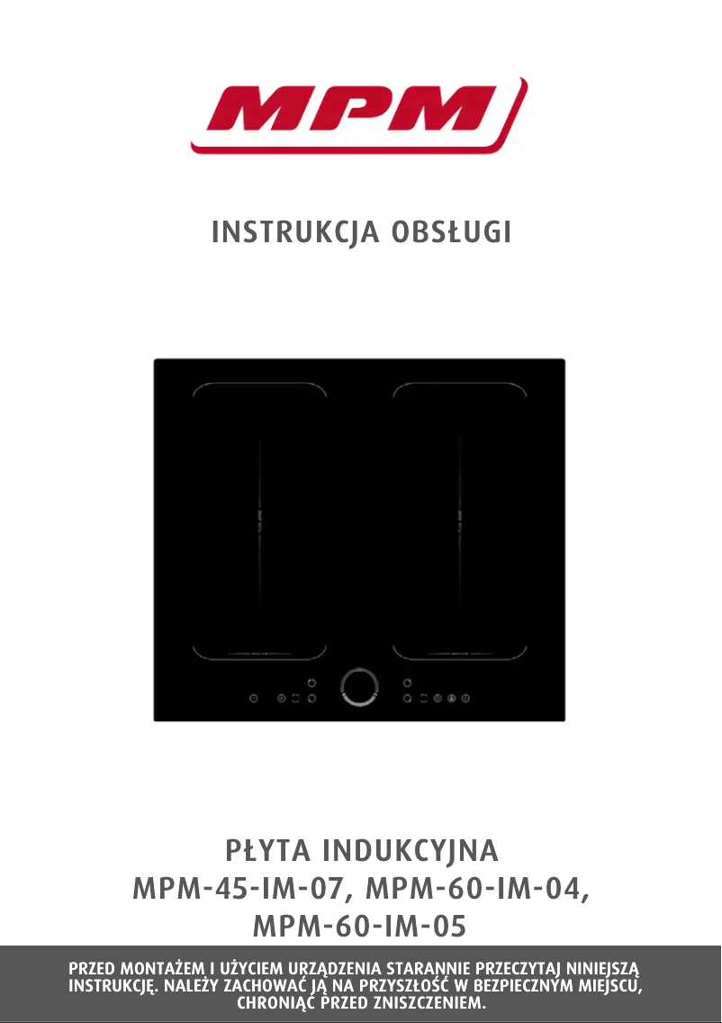 Page 1 de la notice Manuel utilisateur MPM MPM-60-IM-05