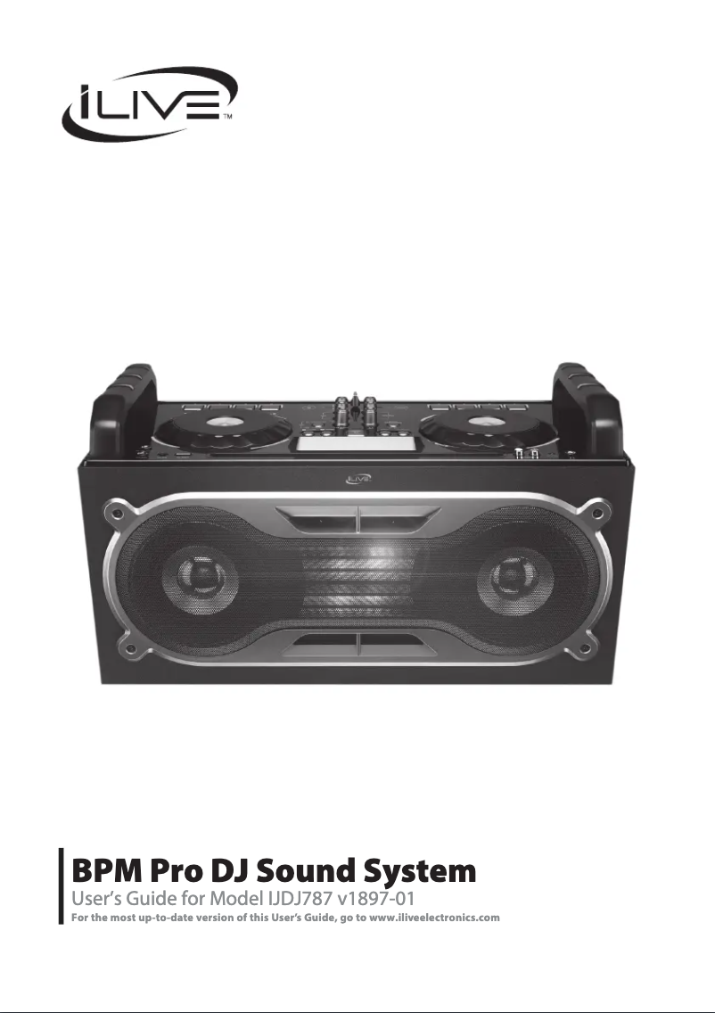 Image de la première page du manuel de l'appareil IJDJ787