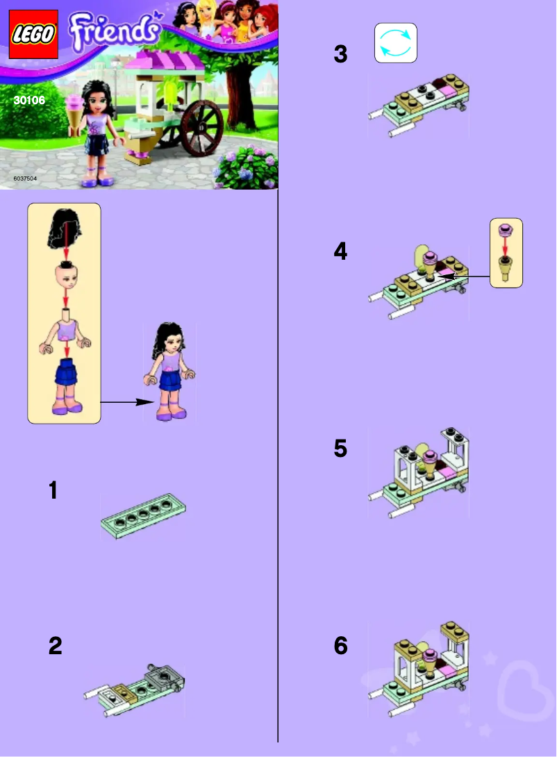 Page 1 de la notice Manuel utilisateur Lego Friends 30106