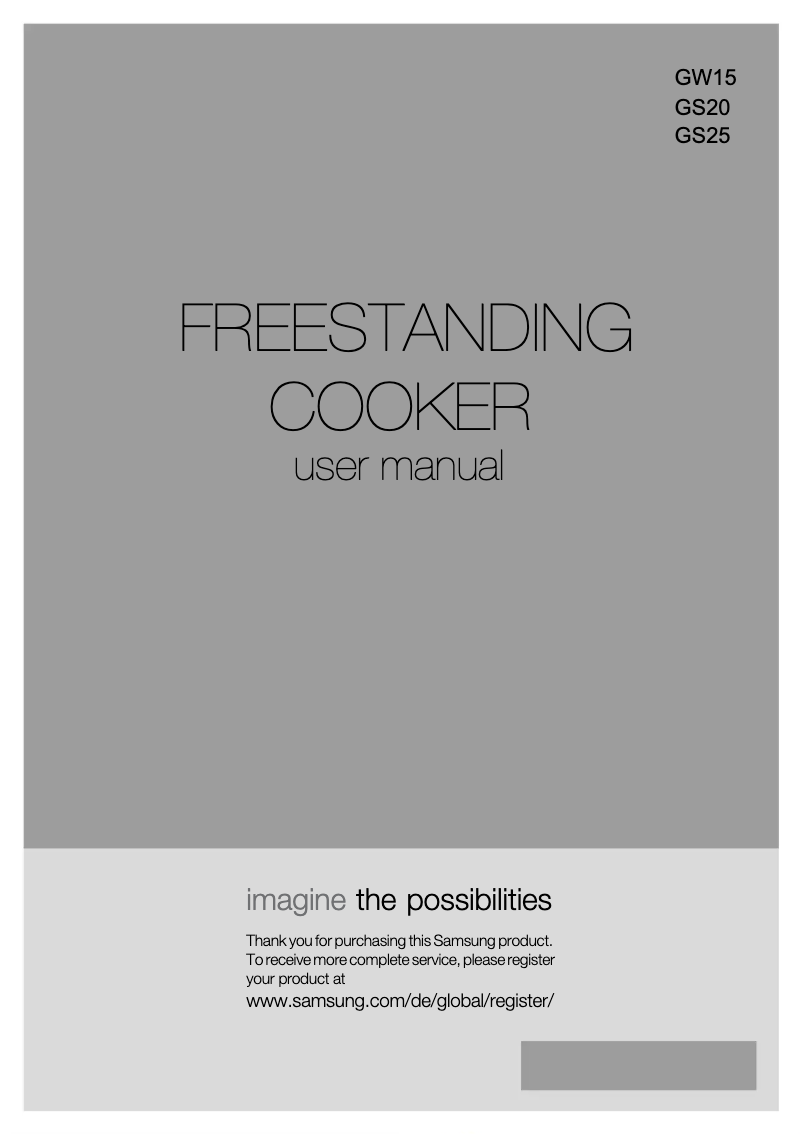 Page 1 de la notice Manuel utilisateur Samsung GS25