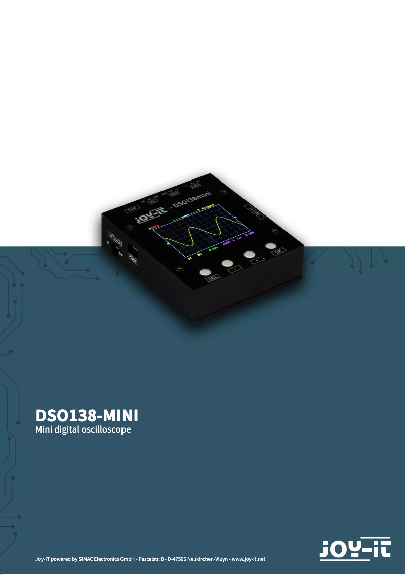 Page 1 de la notice Manuel utilisateur Joy-It DSO-138-Mini