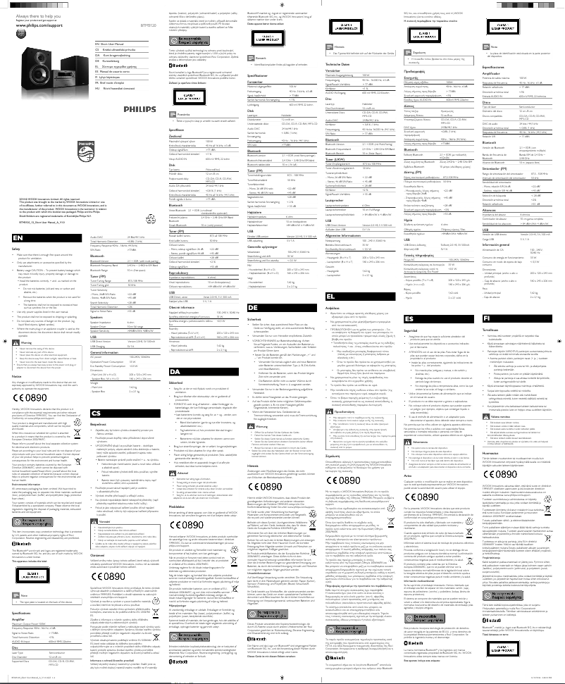 Página 1 del manual Manual de usuario Philips BTM5120B