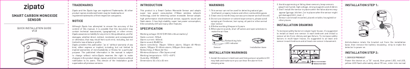 Image de la première page du manuel de l'appareil ZigBee HM-HS1CA-M