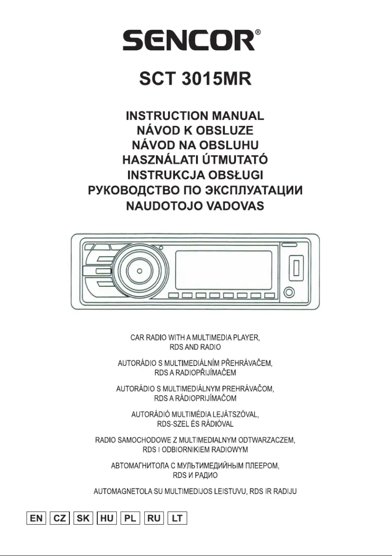 Page 1 de la notice Manuel utilisateur Sencor SCT 3015MR