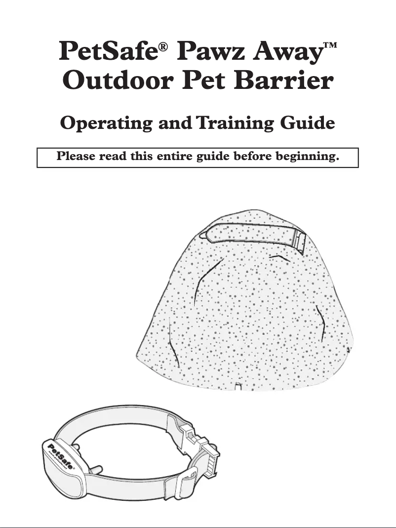 Page n°1 - Manuel utilisateur PetSafe Pawz Away PWF00-11923