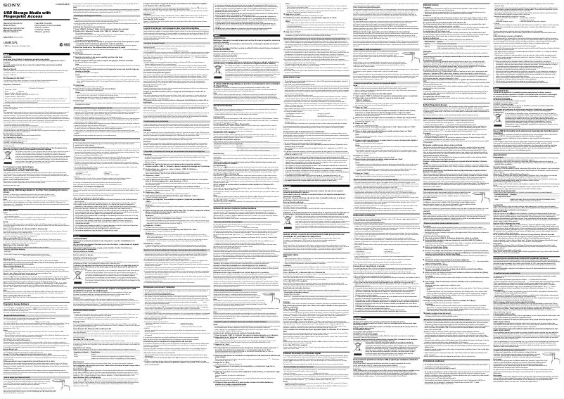 Image de la première page du manuel de l'appareil USM512FL