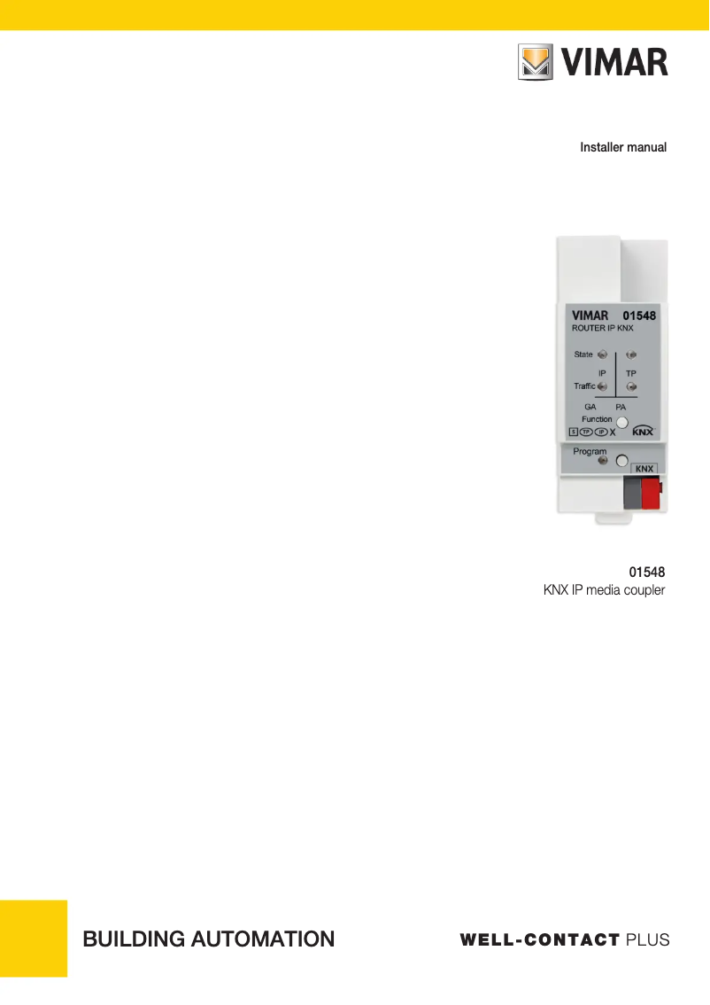 Page 1 de la notice Manuel utilisateur Vimar 01548