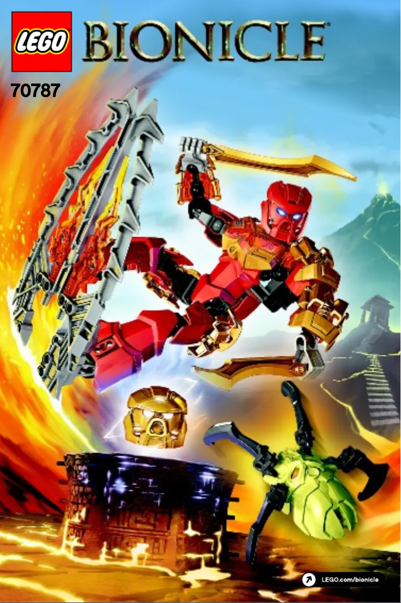 Page 1 de la notice Manuel utilisateur Lego Bionicle 70787