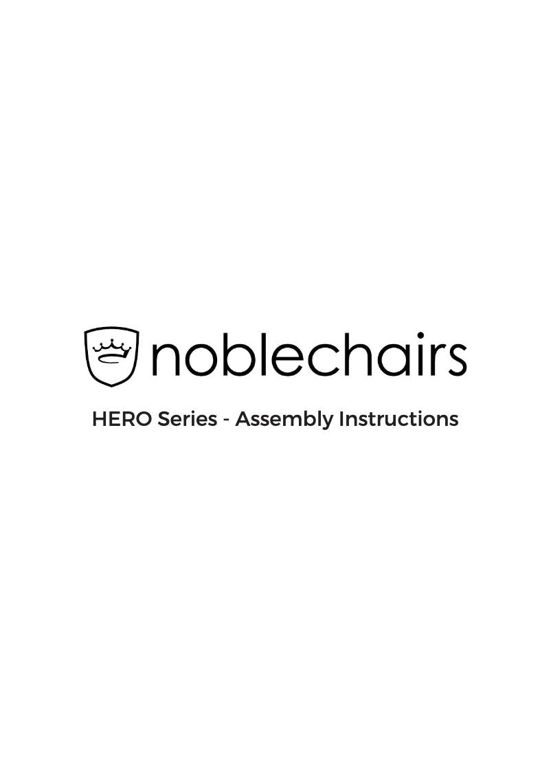 Page n°1 - Manuel utilisateur Noblechairs HERO