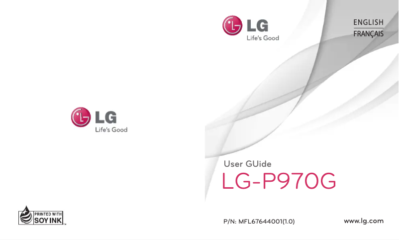 Página 1 del manual Manual de usuario LG P970G