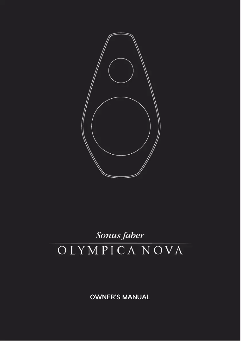 Page n°1 - Manuel utilisateur Sonus Faber Olympica Nova II