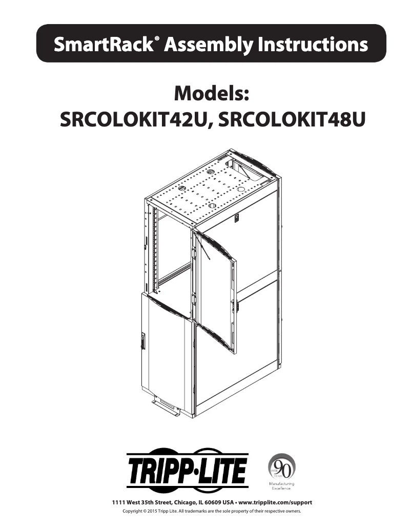 Página 1 del manual Manual de usuario Tripp Lite SRCOLOKIT48U