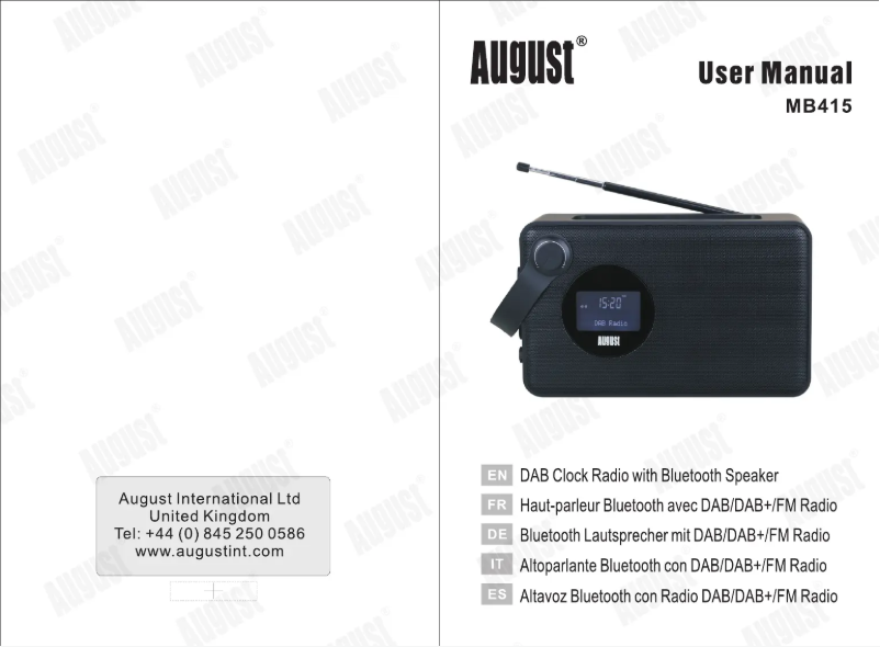 Image de la première page du manuel de l'appareil MB415