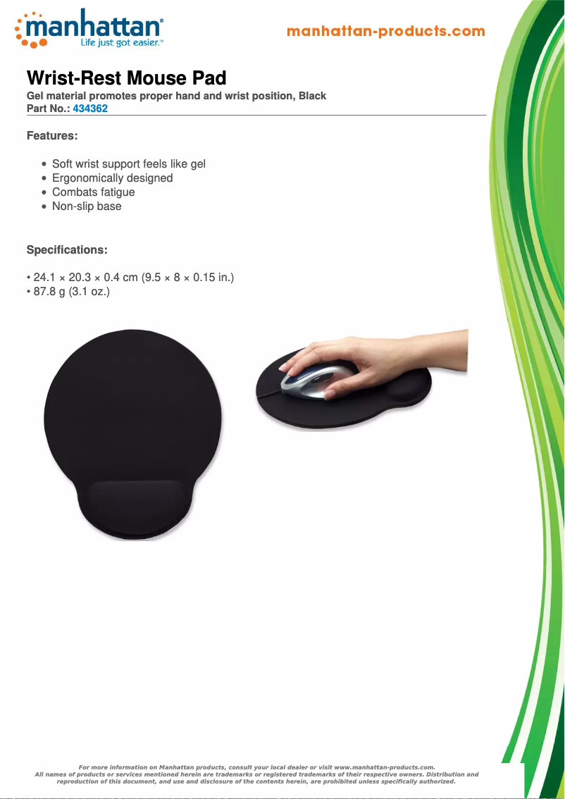 Page 1 de la notice Brochure Manhattan 434362