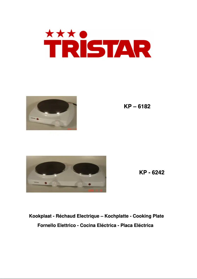 Página 1 del manual Manual de usuario TriStar KP-6182