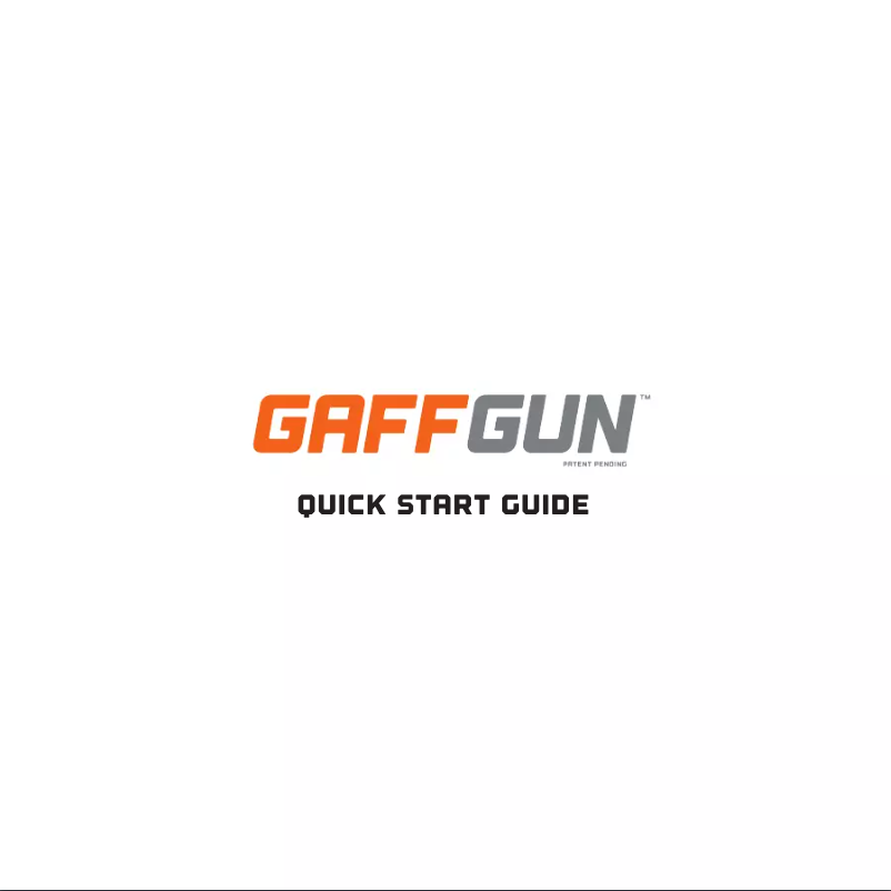 Page n°1 - Manuel utilisateur Gaffgun Bundle