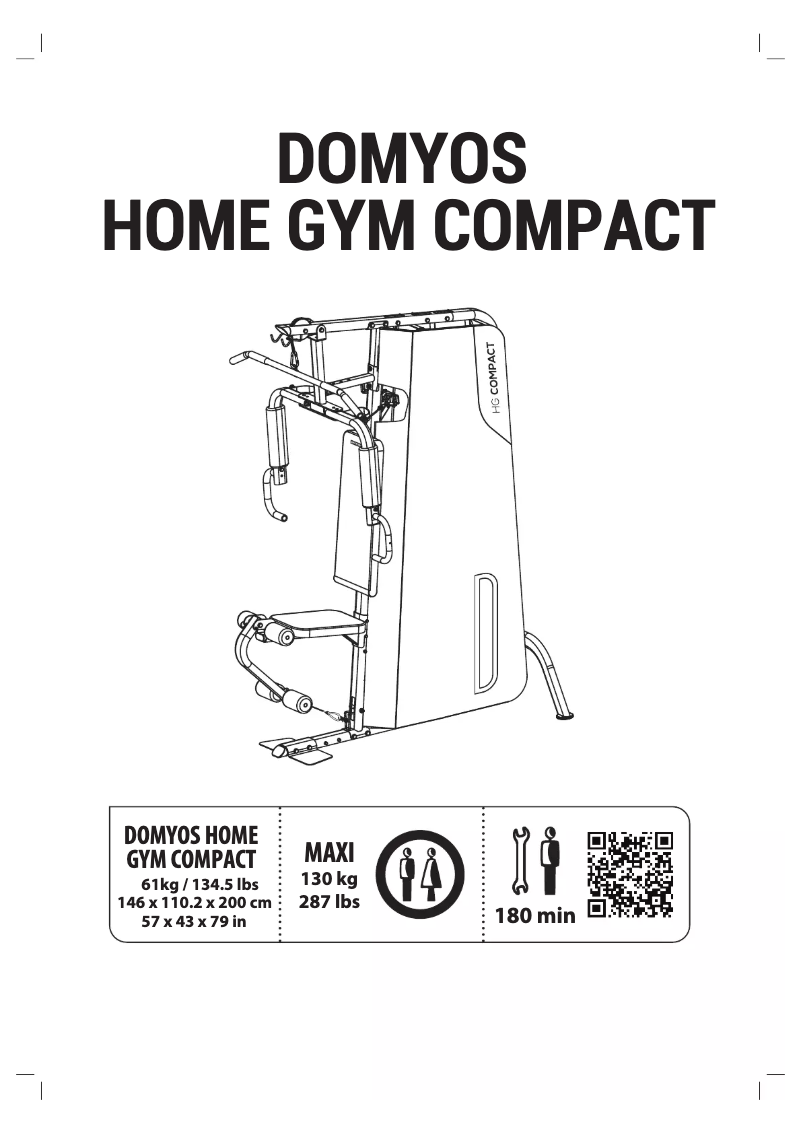Page n°1 - Manuel utilisateur Domyos Home Gym Compact