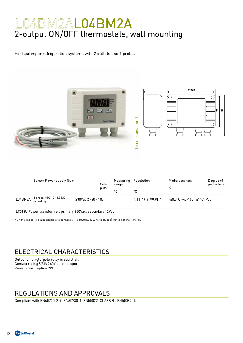 Image de la première page du manuel de l'appareil L04BM2A