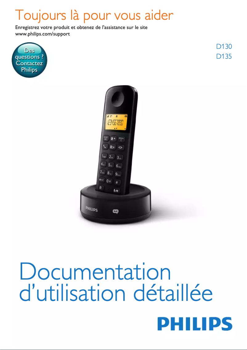 First page image of the manual for D1301B