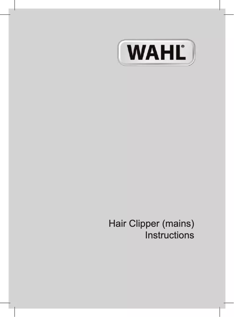 Page n°1 - Manuel utilisateur Wahl Deluxe Groom Pro 79305