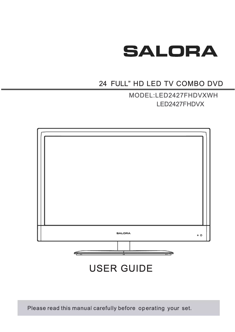 Image de la première page du manuel de l'appareil LED2427FHDVXWH
