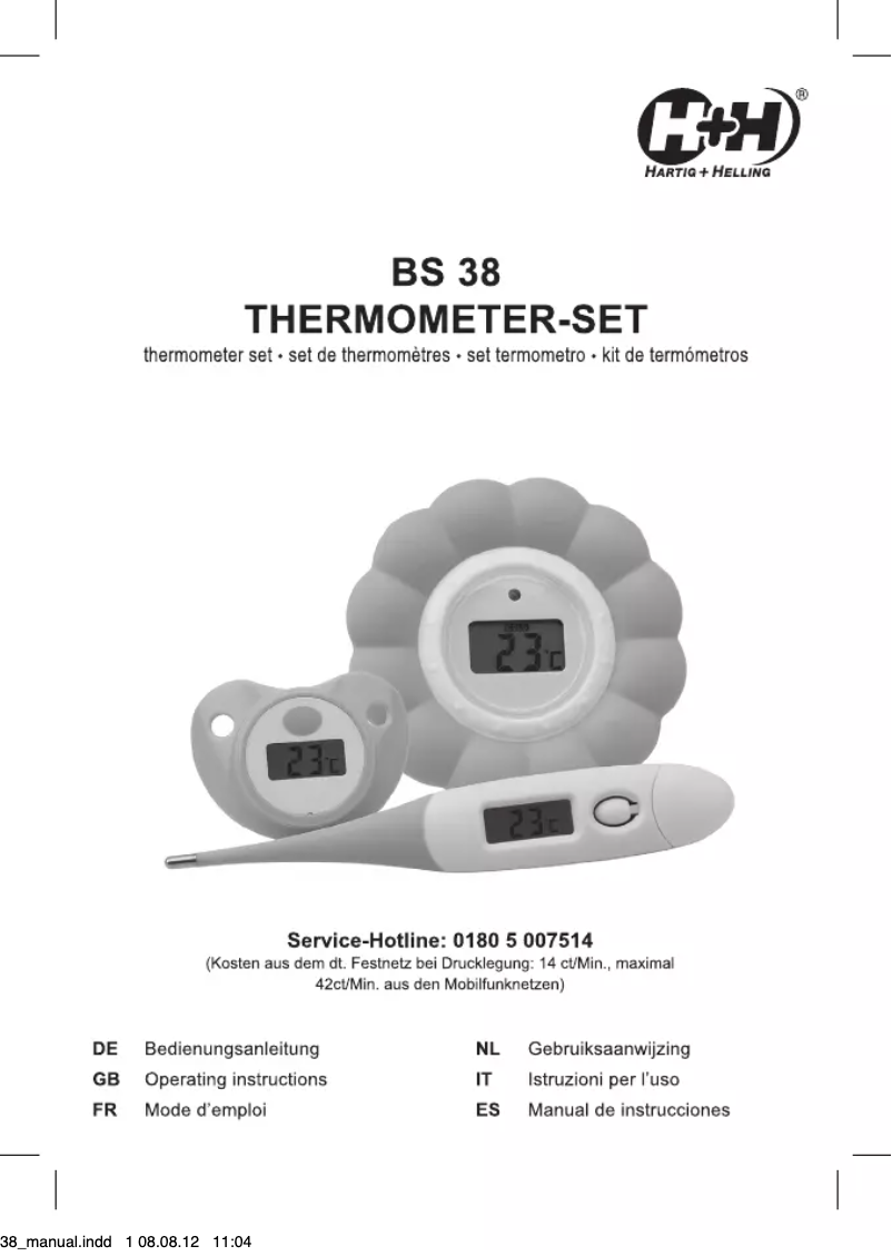 Page 1 de la notice Manuel utilisateur Olympia BS 38