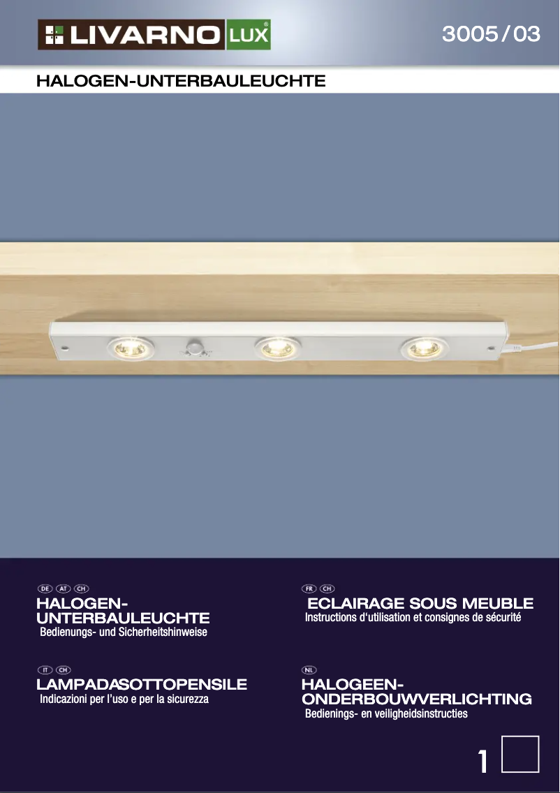 Page 1 de la notice Manuel utilisateur Livarno Lux IAN 063919