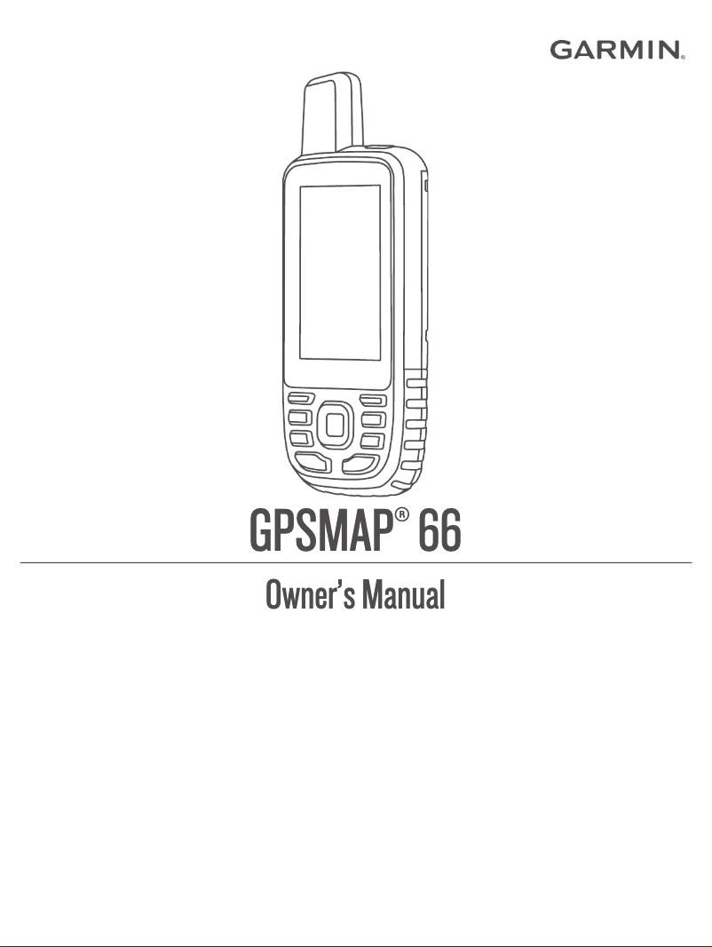 Image de la première page du manuel de l'appareil GPSMAP 66