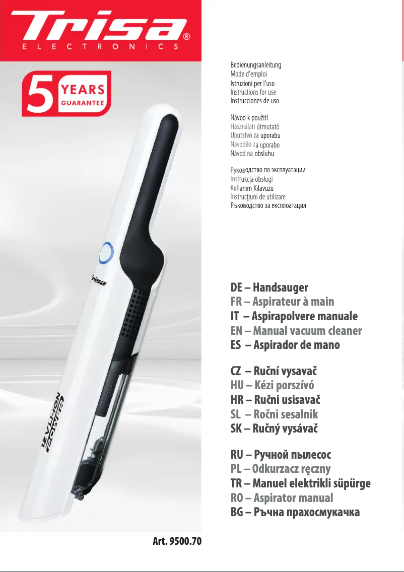 Página 1 del manual Manual de usuario Trisa Quick Clean Comfort T0070