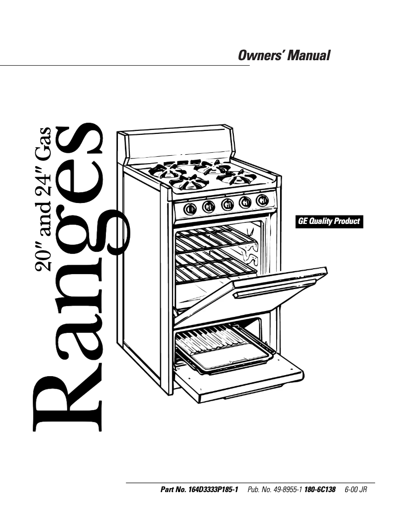 Page 1 de la notice Guide d'installation Hotpoint RGA524EWAD