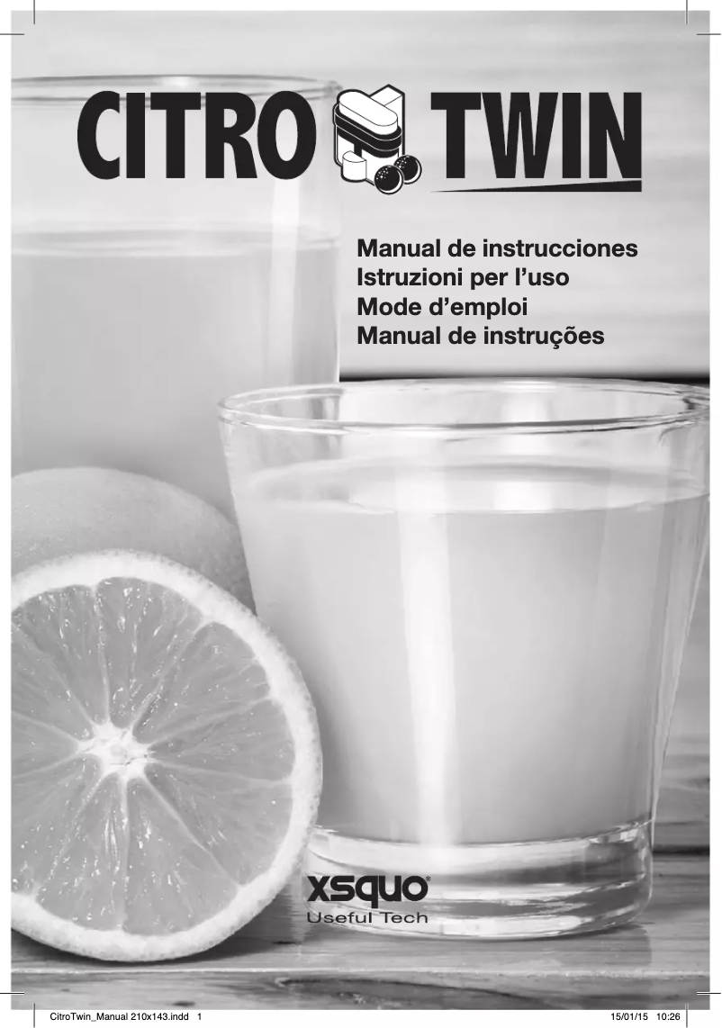 Image de la première page du manuel de l'appareil CitroTwin