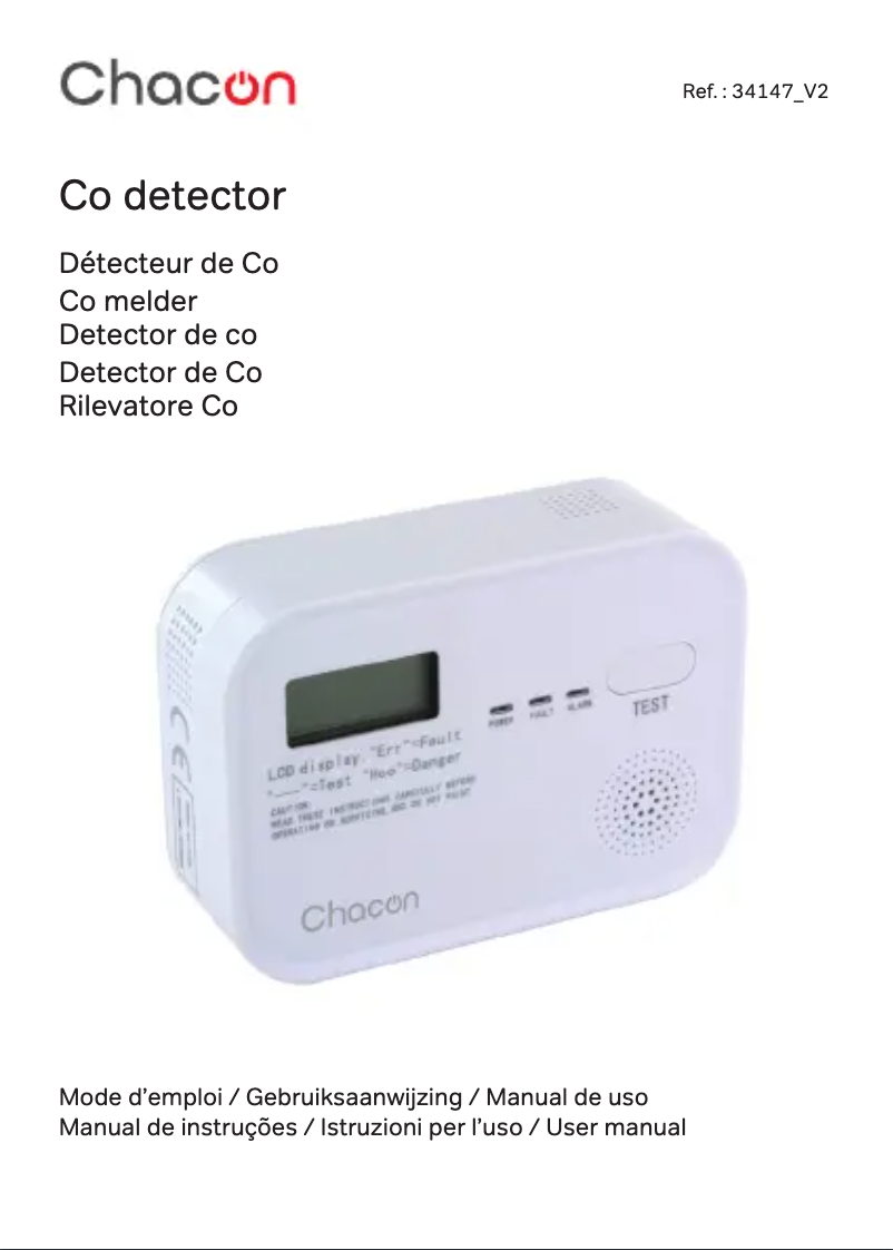 Página 1 del manual Manual de usuario Chacon 34147