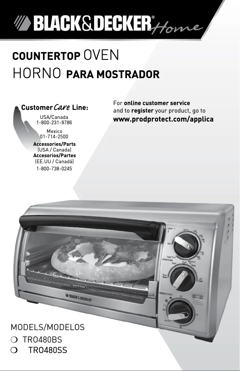 Page n°1 - Manuel utilisateur Black & Decker TRO480BS