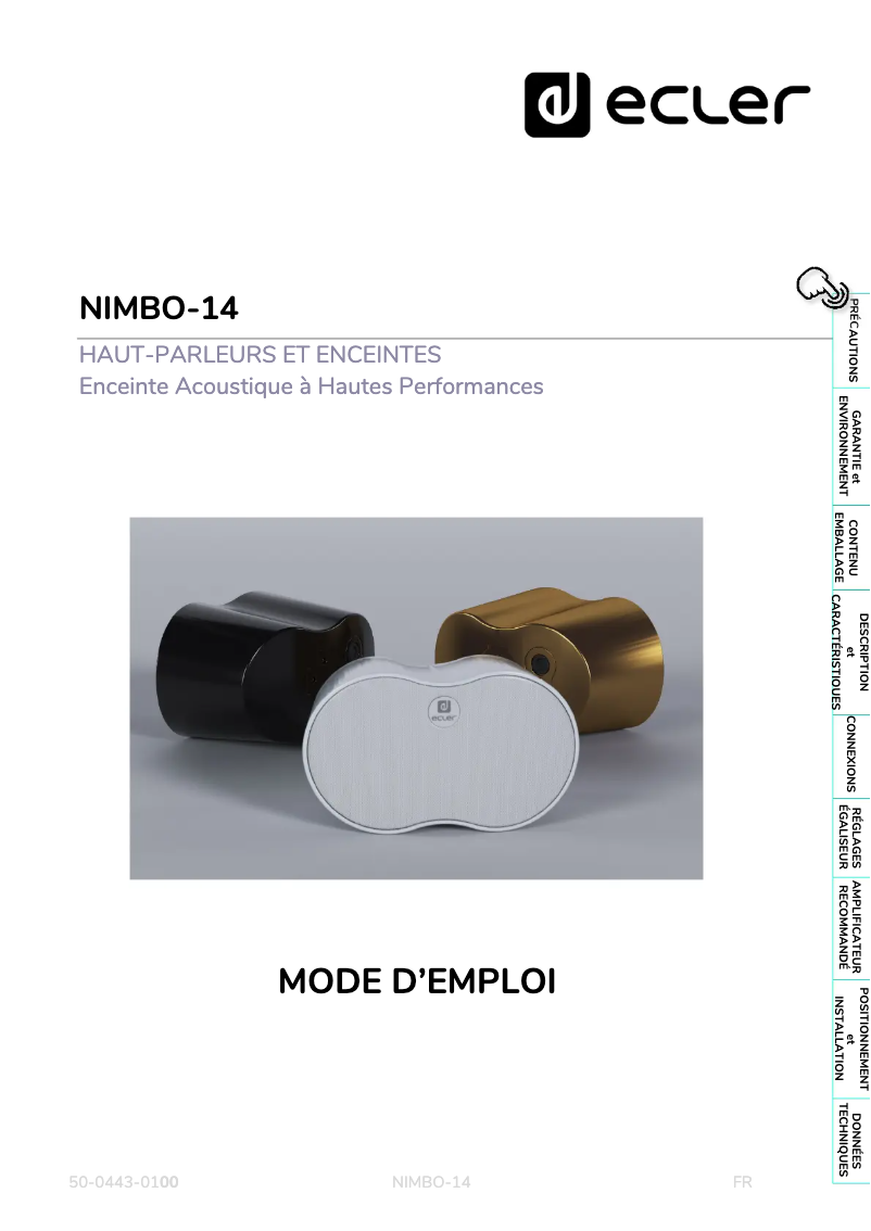 Imagen de la primera página del manual del dispositivo NIMBO-14