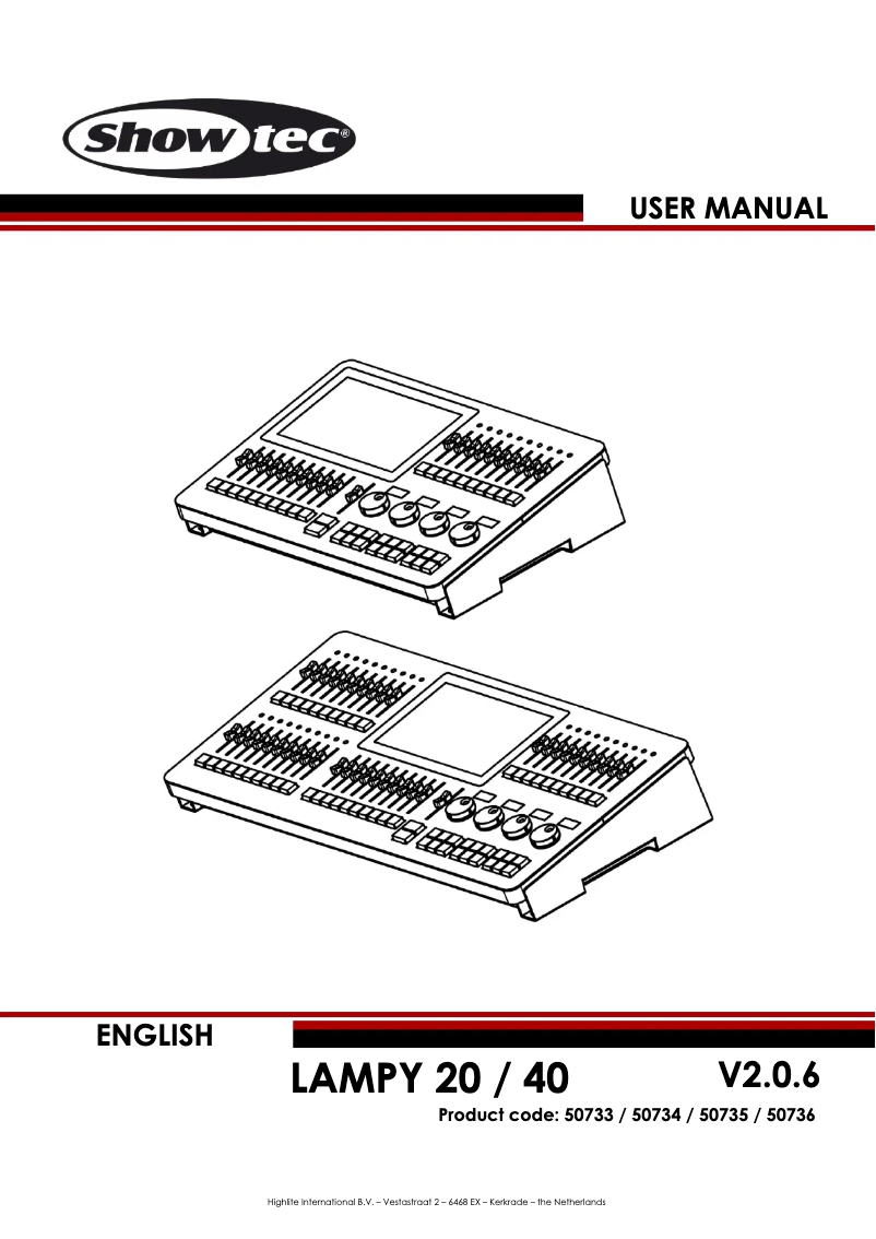 Image de la première page du manuel de l'appareil LAMPY 20