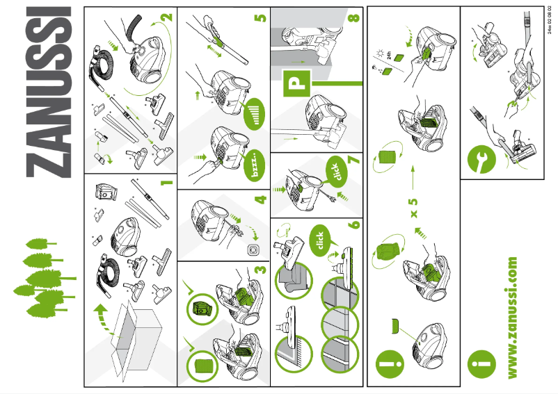 Image de la première page du manuel de l'appareil ZAN2410EL