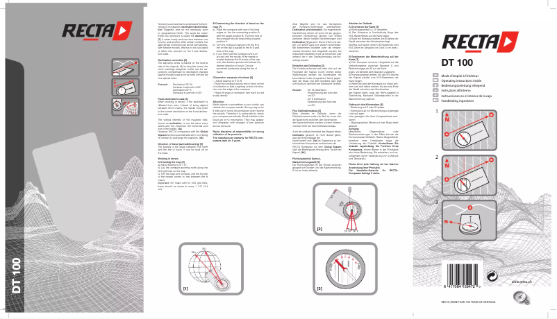 Página 1 del manual Manual de usuario Recta DT-100