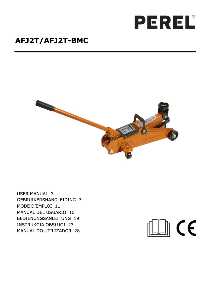 Image de la première page du manuel de l'appareil AFJ2T-BMC