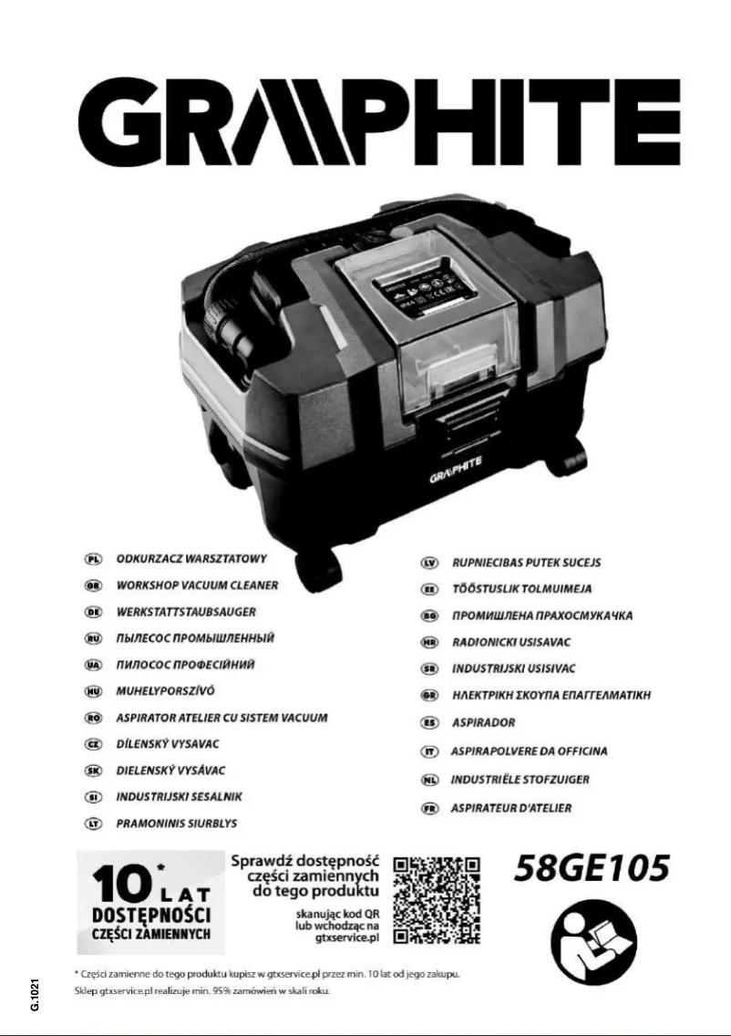 Page 1 de la notice Manuel utilisateur Graphite Energy+ 58GE105