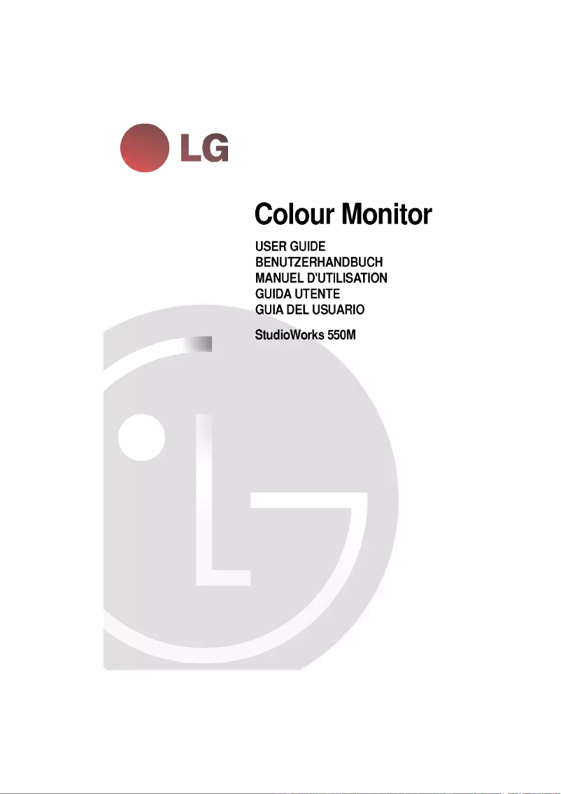 Página 1 del manual Manual de usuario LG StudioWorks 550M