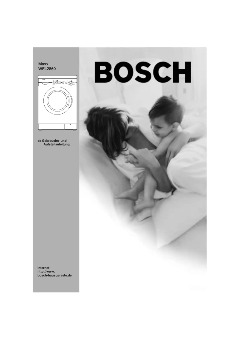 Page n°1 - Manuel utilisateur Bosch WFL2860