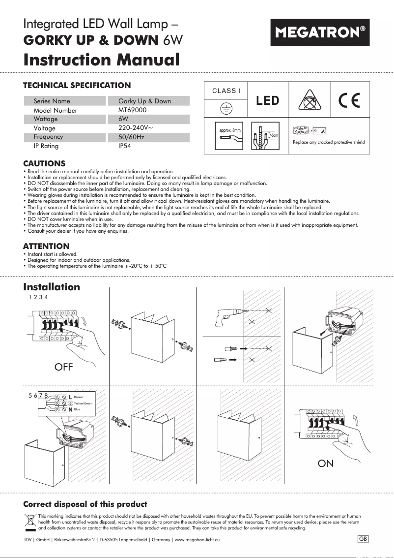 Image de la première page du manuel de l'appareil Numero Up & Down MT69002