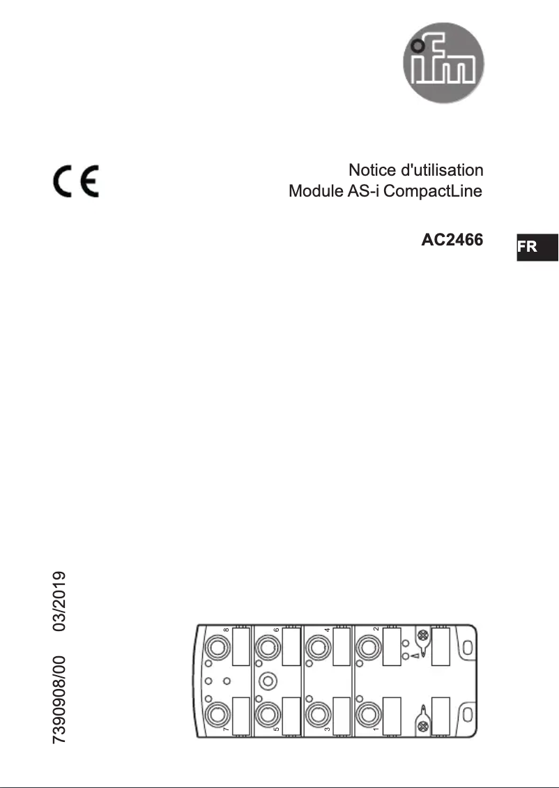 Image de la première page du manuel de l'appareil AC2466