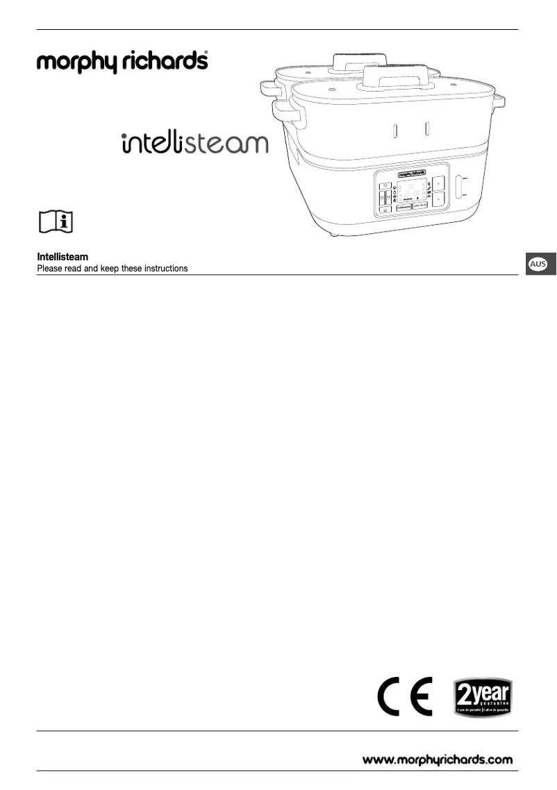 Page n°1 - Manuel utilisateur Morphy Richards IntelliSteam 470006