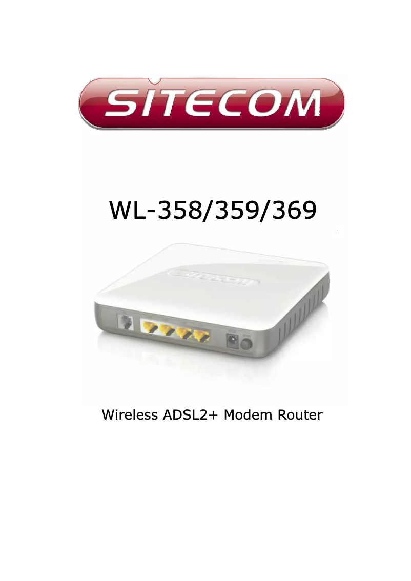 Page n°1 - Manuel utilisateur Sitecom WL-599