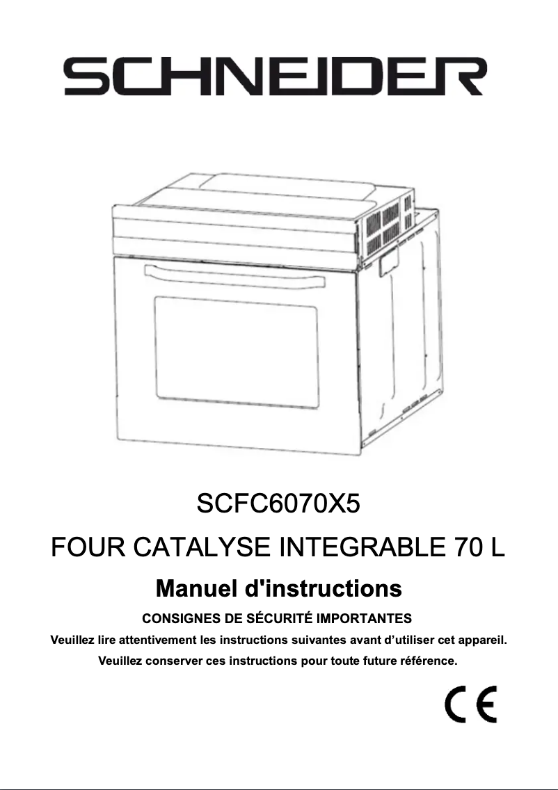 Image de la première page du manuel de l'appareil SCFC6070X5